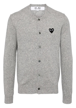 Comme Des Garçons Play wool cardigan - Grey