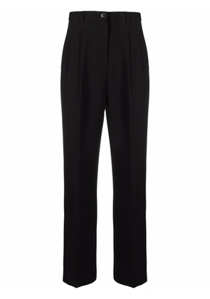 Tory Burch pleat-detail four-pocket tailored trousers - Black