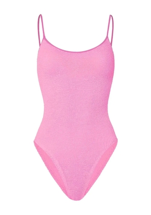 Hunza G Pamela spaghetti-strap swimsuit - Pink