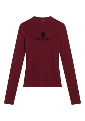 Balenciaga logo-print sweater - Red