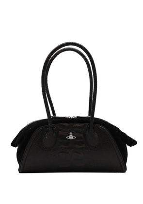Vivienne Westwood crocodile-embossed shoulder bag - Brown