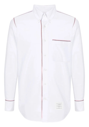 Thom Browne RWB-trim cotton shirt - White