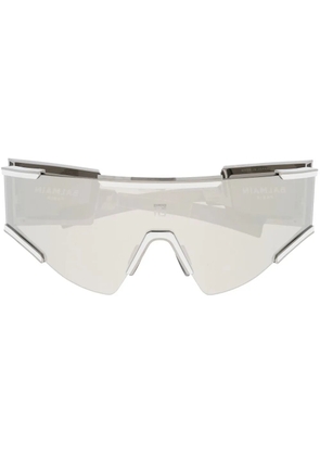Balmain Eyewear mask-style frame sunglasses - Silver