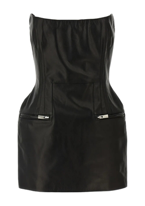 Magda Butrym off-shoulder corset-style mini dress - Black