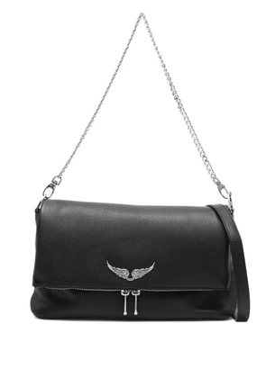Zadig&Voltaire Rock crystal-wing shoulder bag - Black