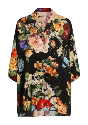 Dolce & Gabbana floral-print shirt - Black