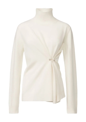 Fabiana Filippi high-neck twisted-front sweater - Neutrals