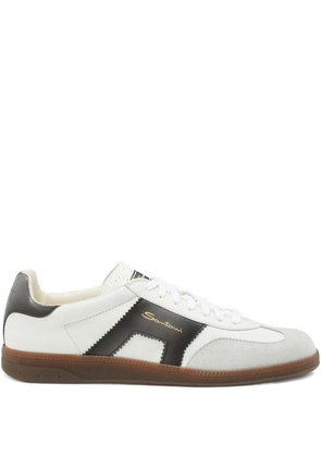 Santoni leather sneakers - White