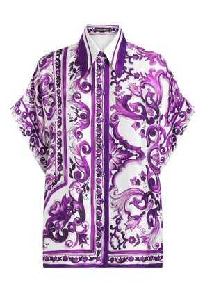 Dolce & Gabbana Maiolica-print shirt - Purple