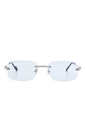 Cartier Eyewear rectangle-frame sunglasses - Silver