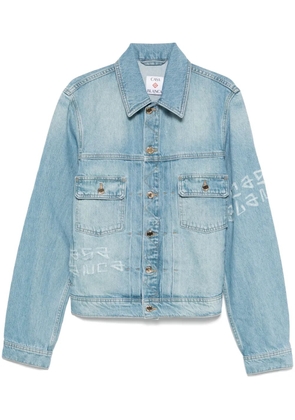 Casablanca Graffiti denim jacket - Blue