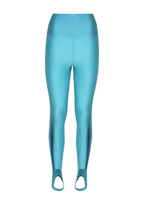 THE ANDAMANE stirrup-leg leggings - Blue