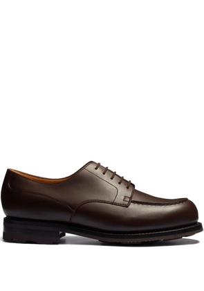 J.M. WESTON rounded-toe leather derby shoes - Brown