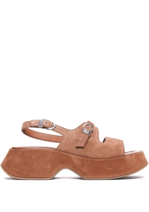 Vic Matie 60mm suede sandals - Brown