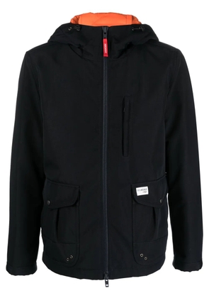 Fay zip-up hooded windbreaker - Blue