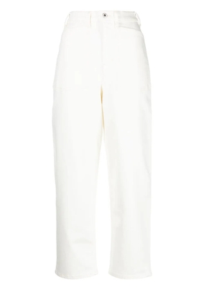 Kenzo high-rise straight-leg jeans - White