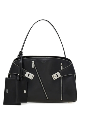 Ferragamo medium Hug Soft zip-detail shoulder bag - Black