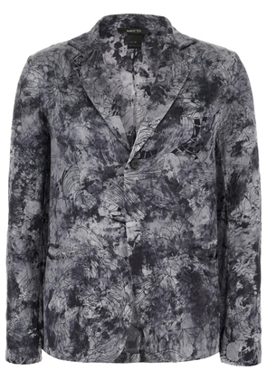 Avant Toi floral-print shirt - Grey