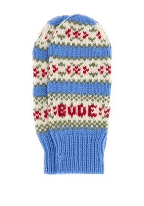 BODE pattern gloves - Blue