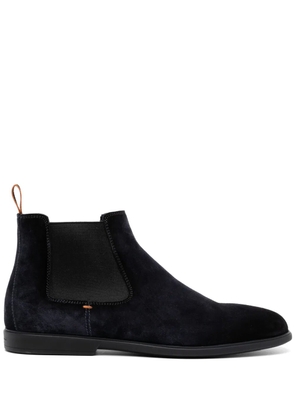 Santoni suede Chelsea boots - Blue
