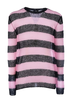 We11done striped mohair sweater - Pink