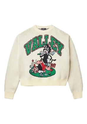 Vale logo-lettering sweater - Neutrals