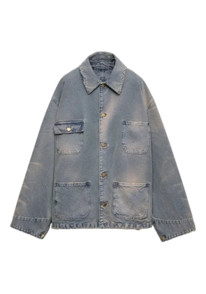 Prada distressed-effect jacket - Blue