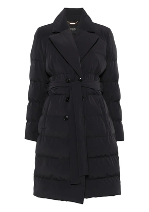 Seventy double-breasted belted coat - Black