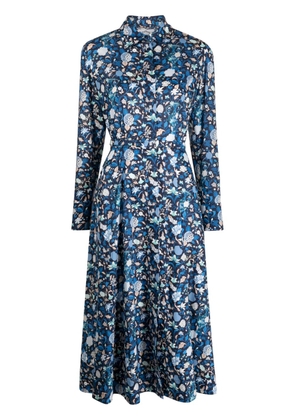 Evi Grintela Lana floral-print midi dress - Blue