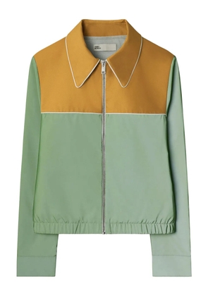 Tory Burch colour-block reflective jacket - Green