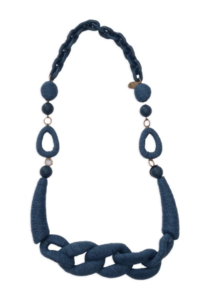Weekend Max Mara Teismo chain necklace - Blue