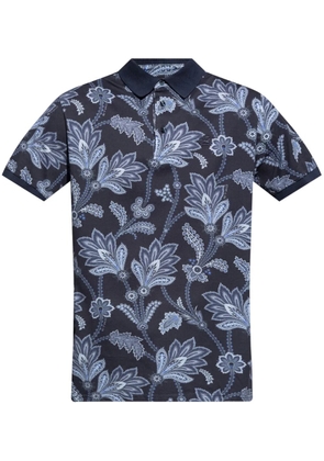 ETRO botanical-print cotton shirt - Blue