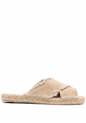 Castañer Palmera frayed sandals - Neutrals
