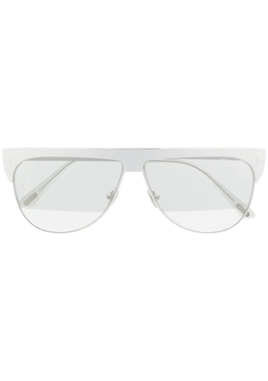 TOM FORD Eyewear mirrored shield sunglasses - Silver