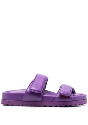 GIABORGHINI x Pernille Teisbaek double-strap slides - Purple