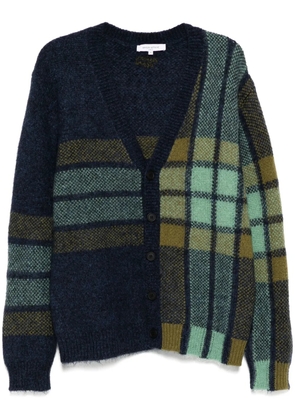 Maison Kitsuné checked intarsia cardigan - Green