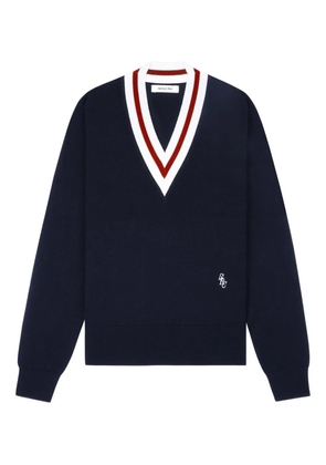 Sporty & Rich fine-knit jumper - Blue