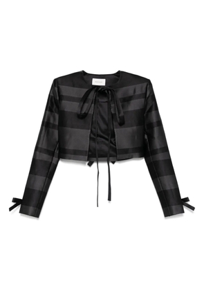 MARKGONG tie-fastening jacket - Black