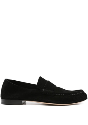 The Row suede loafers - Black