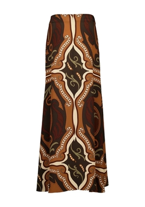 Johanna Ortiz Nuevos Territorios maxi skirt - Brown