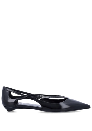 Prada cut-out ballerina shoes - Black