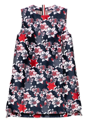 Thom Browne thigh length a-line dress - Blue