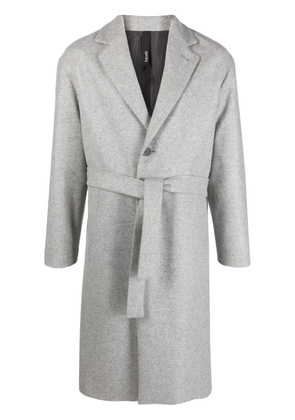 Hevo Cisternino belted single-breasted coat - Grey