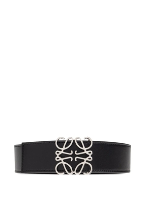 LOEWE Anagram-buckle leather belt - Black