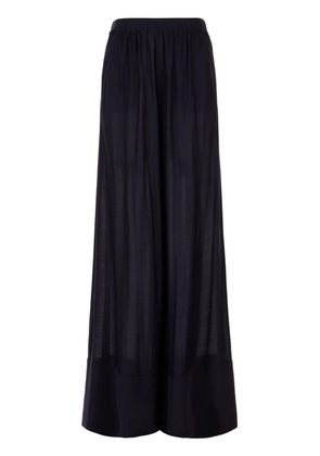 Malo semi-sheer palazzo pants - Black