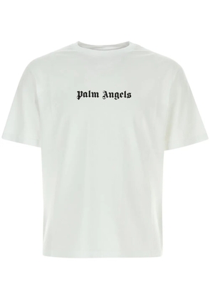 Palm Angels logo-print crew-neck T-shirt - White