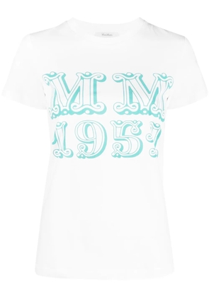 Max Mara graphic-print cotton T-shirt - White