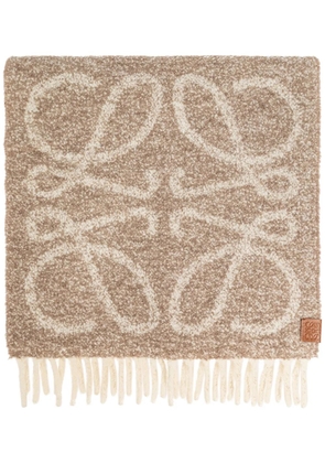 LOEWE Anagram scarf - Neutrals