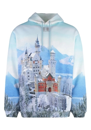 VETEMENTS Neuschwanstein Winter cotton hoodie - Blue