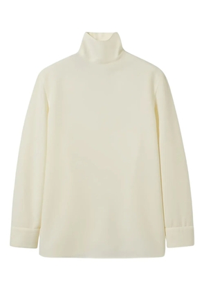 Gucci buttoned turtleneck shirt - Neutrals